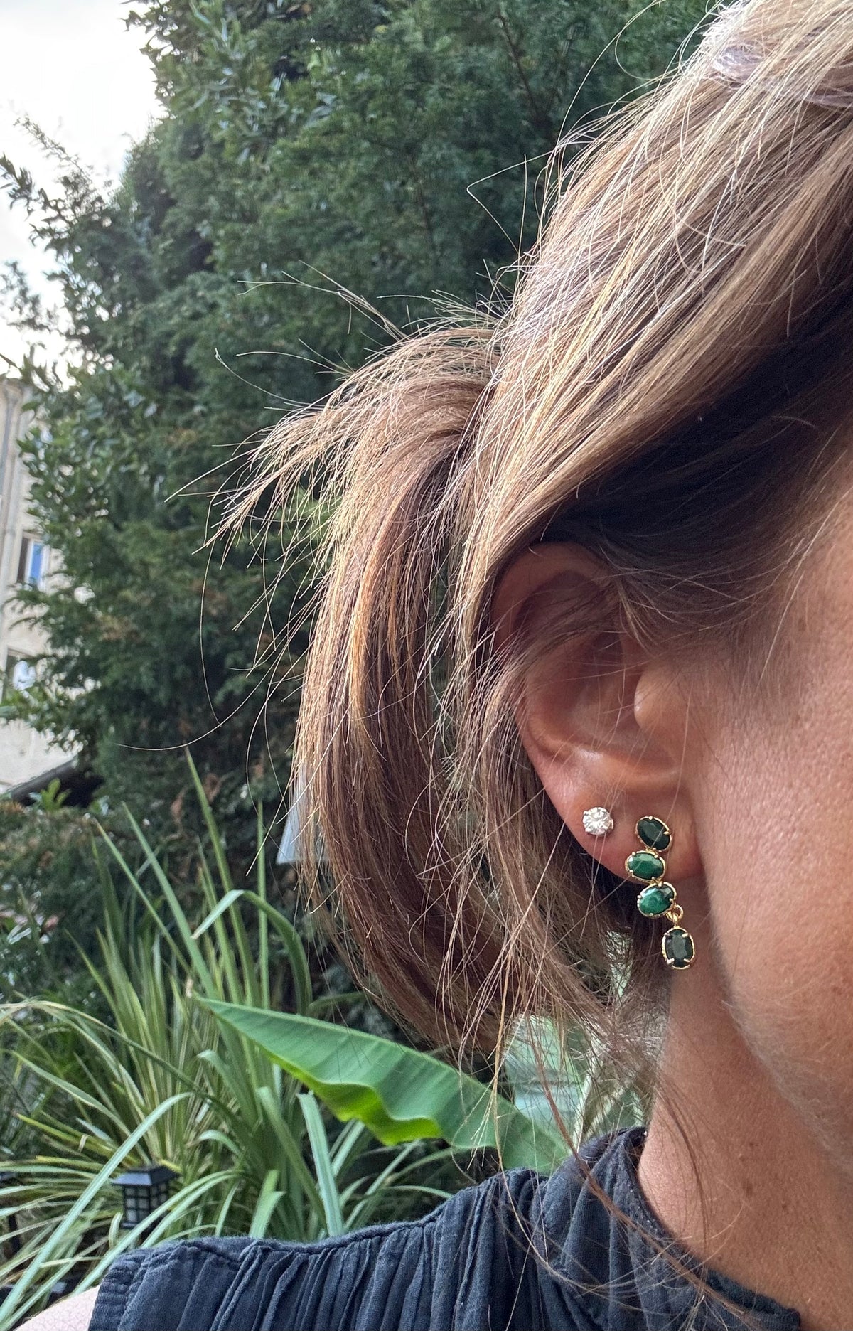 Boucles d’oreilles Habaha long 2,5cm