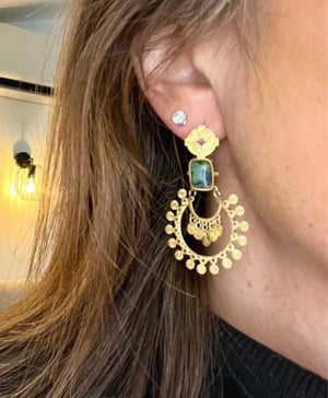 Boucles d oreilles en acier inoxydable long 6 cm neuves