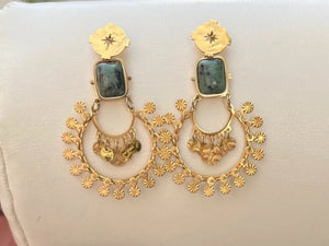 Boucles d oreilles en acier inoxydable long 6 cm neuves