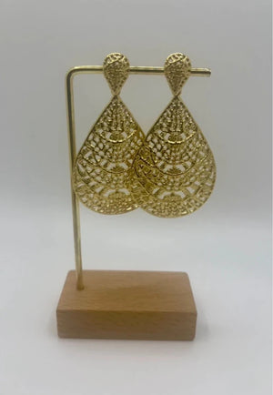 Boucles d’oreilles en acier inoxydable long 7 cm excellent état