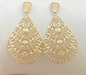 Boucles d’oreilles en acier inoxydable long 7 cm excellent état