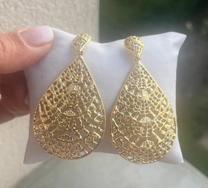Boucles d’oreilles en acier inoxydable long 7 cm excellent état