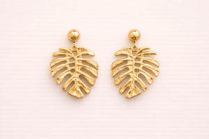 Boucles d oreilles tropique en acier inoxydable long 5,5 cm excellent étatt