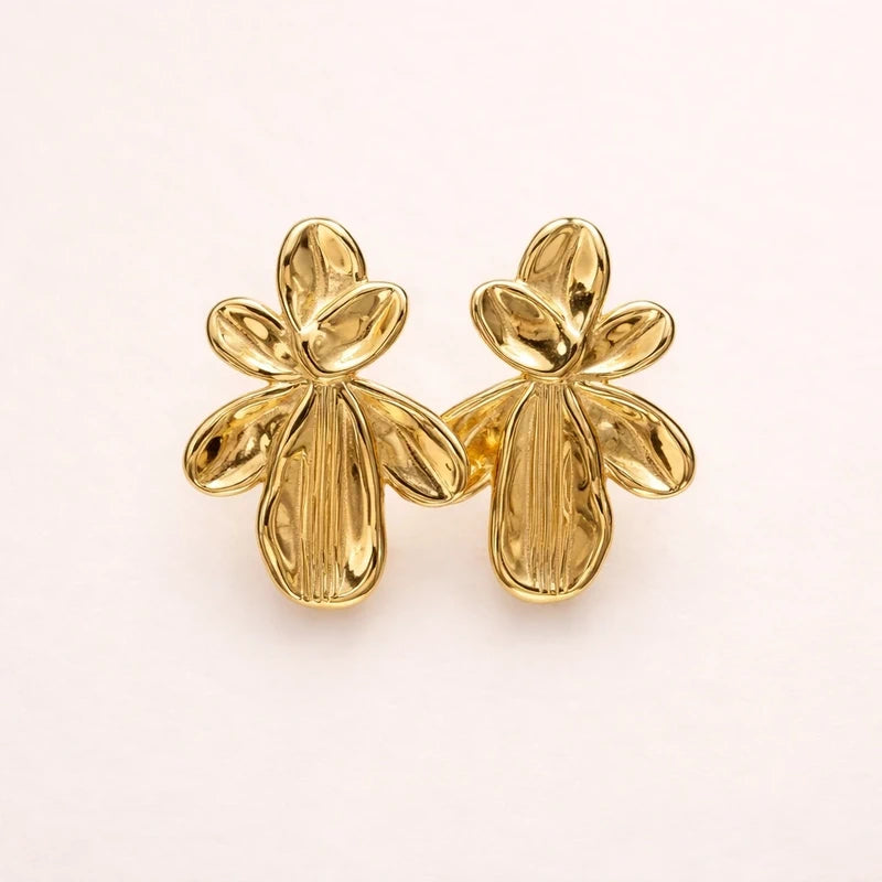 Boucles d oreilles en acier inoxydable long 5 cm excellent état