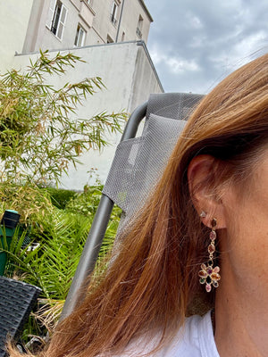 Boucle d’oreille Habaha long 5,5 cm