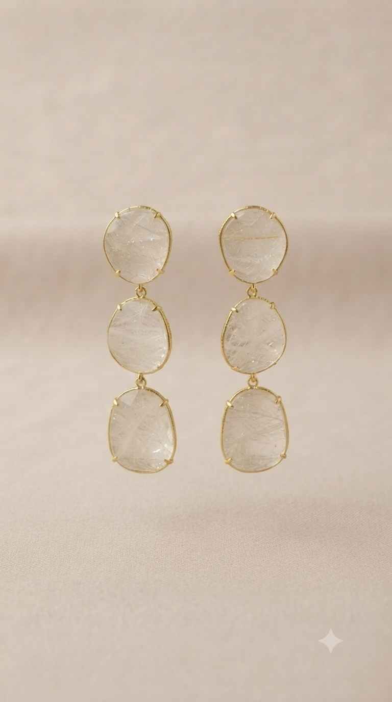 Boucles d oreilles Habaha long 6,5cm
