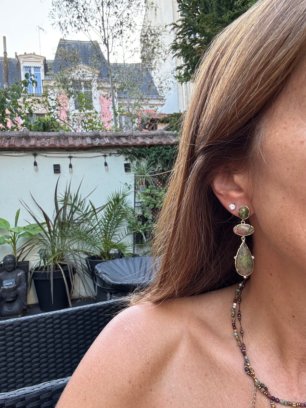 Boucles d’oreilles Habaha long 6 cm