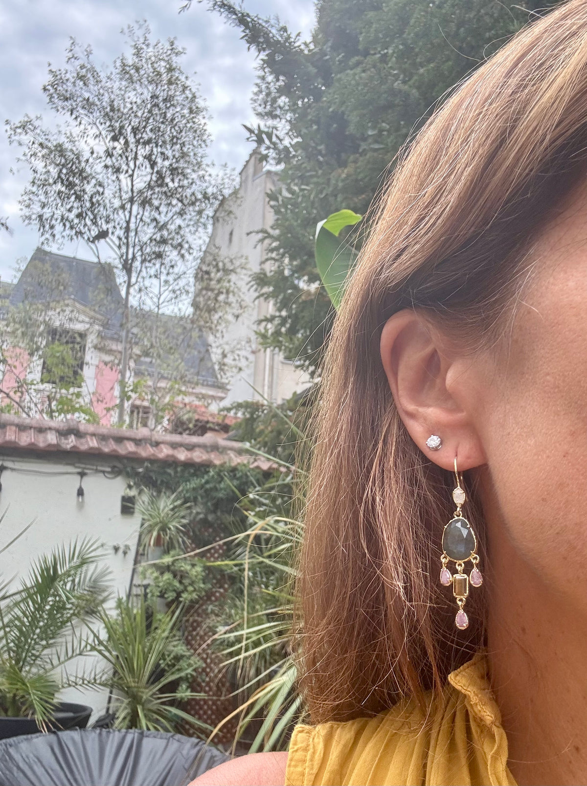 Boucles d’oreilles Habaha long 5cm