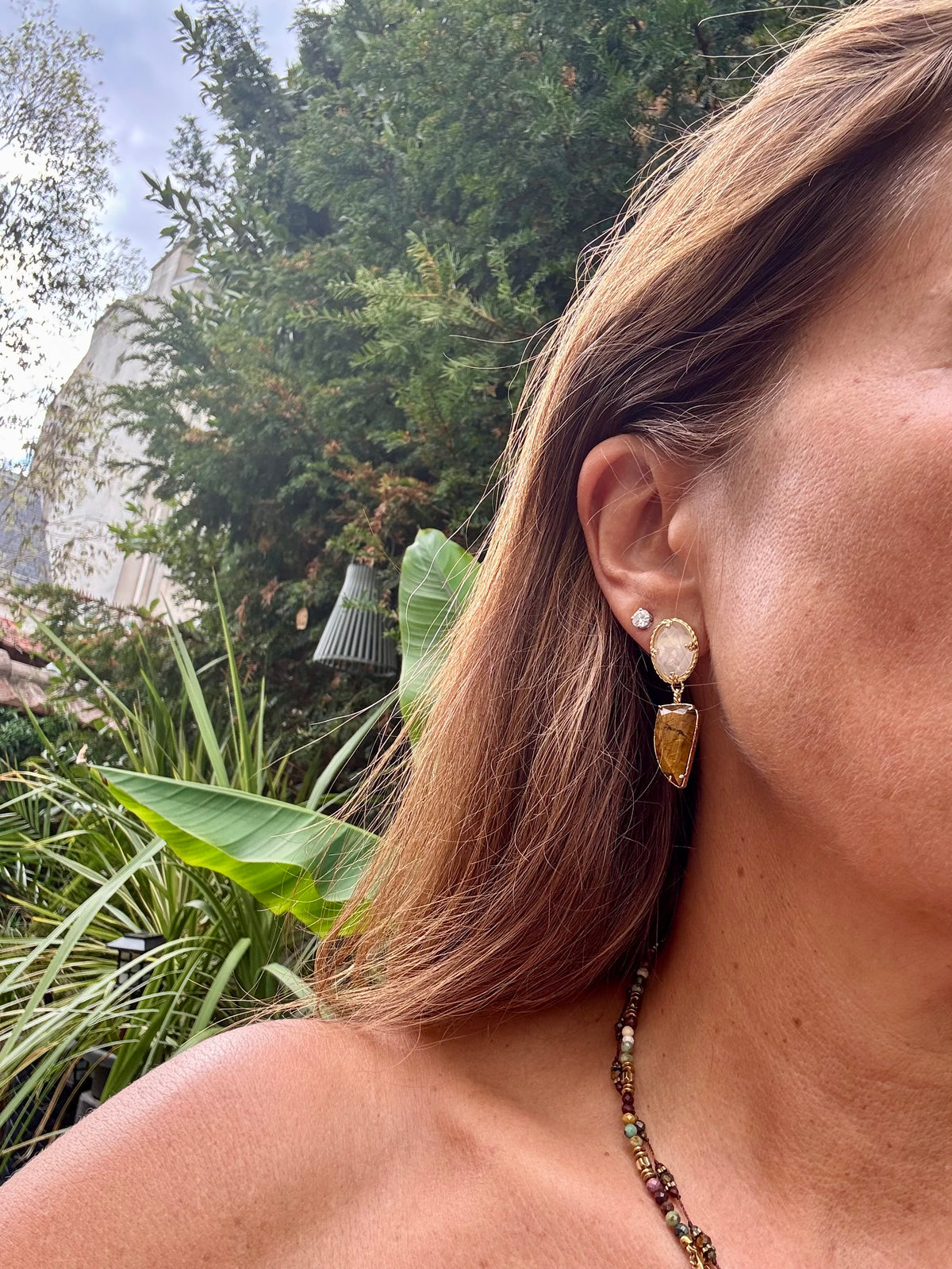 Boucles d’oreilles Habaha long 4,5cm