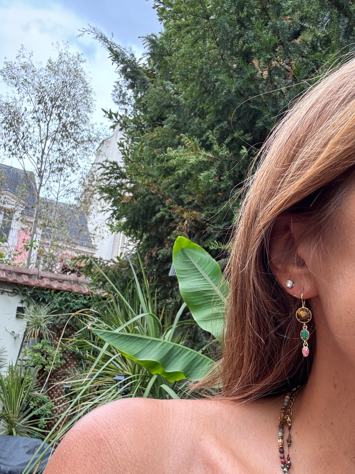 Boucles d’oreilles Habaha long 4cm