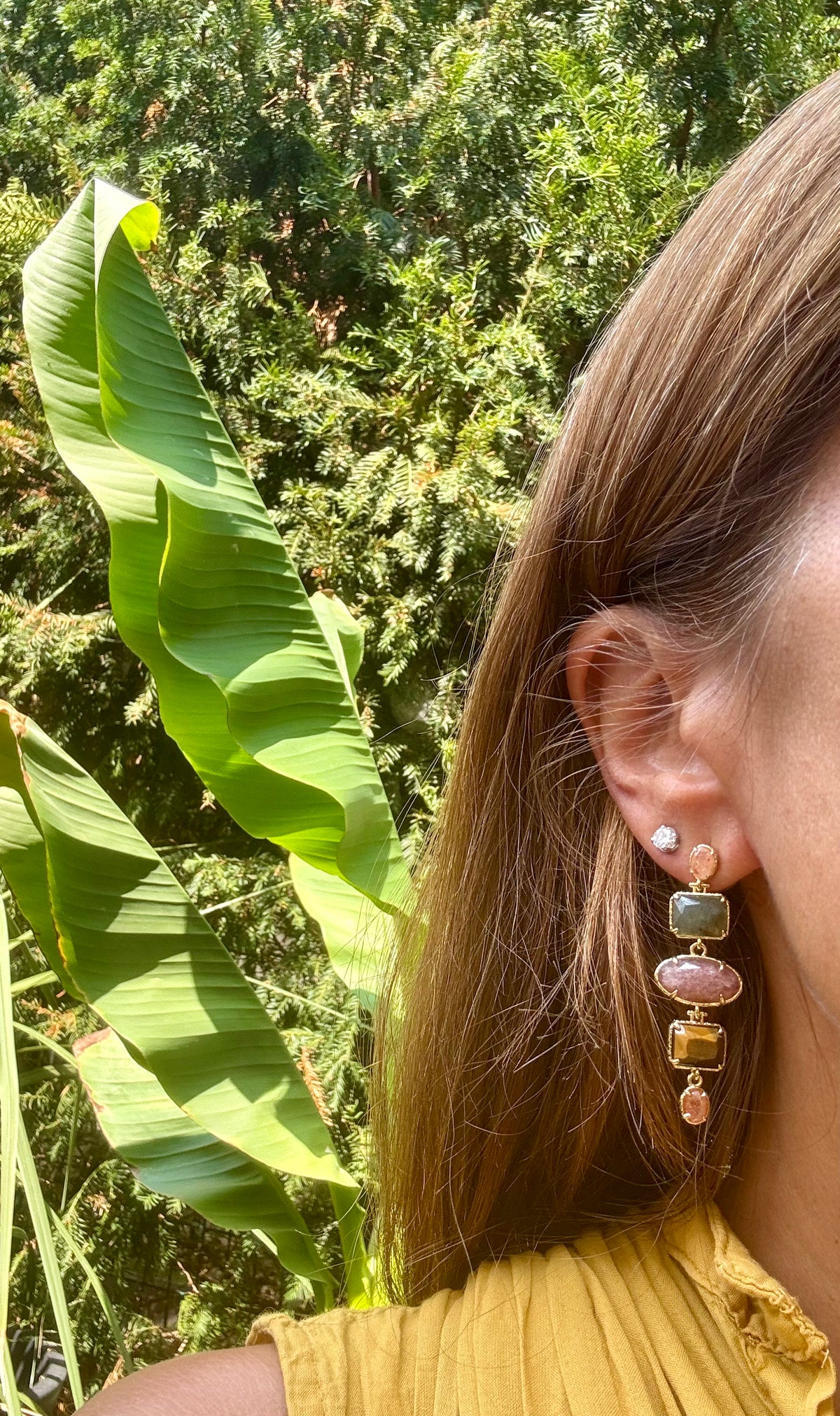 Boucles d’oreilles Habaha long 5 cm
