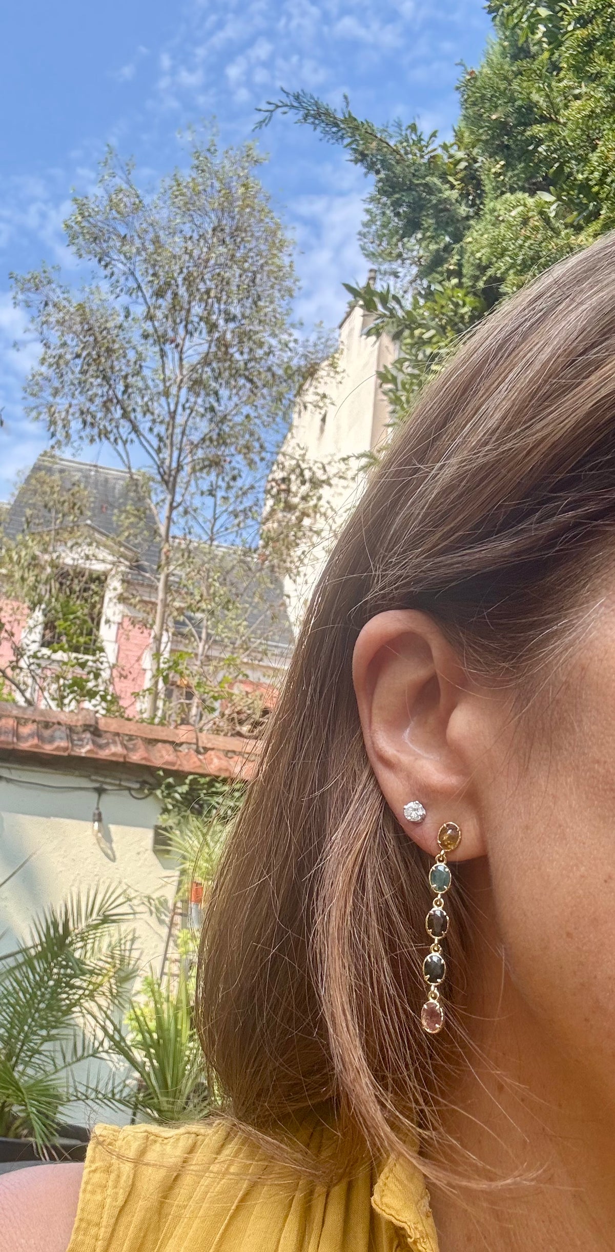 Boucles d’oreilles Habaha long 5 cm