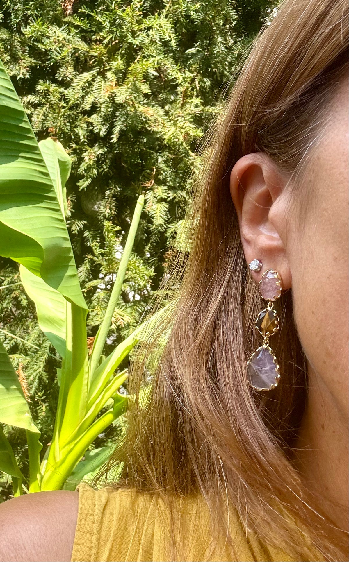 Boucles d’oreilles Habaha long 4,8cm
