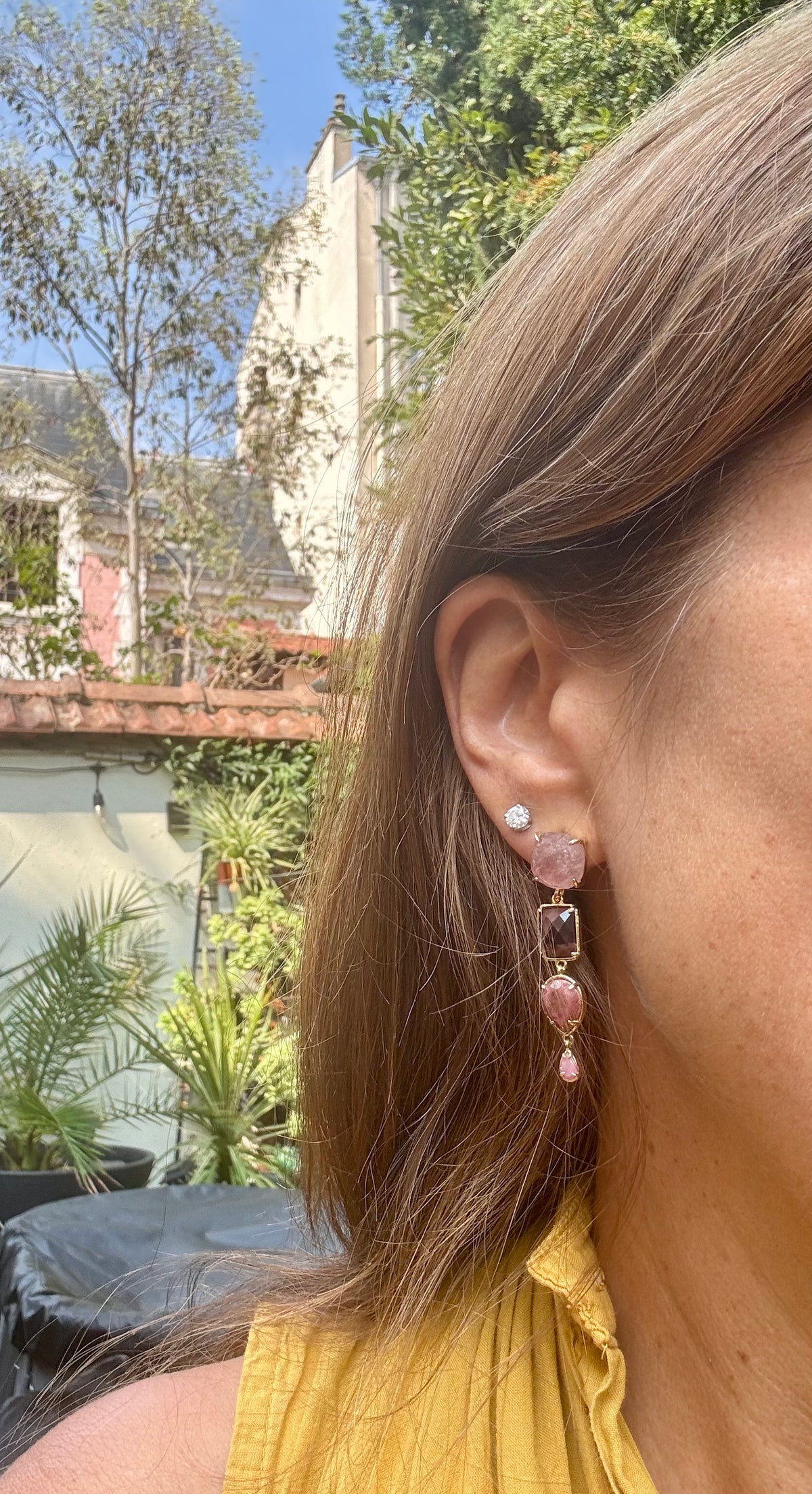 Boucles d’oreilles Habaha long 5 cm
