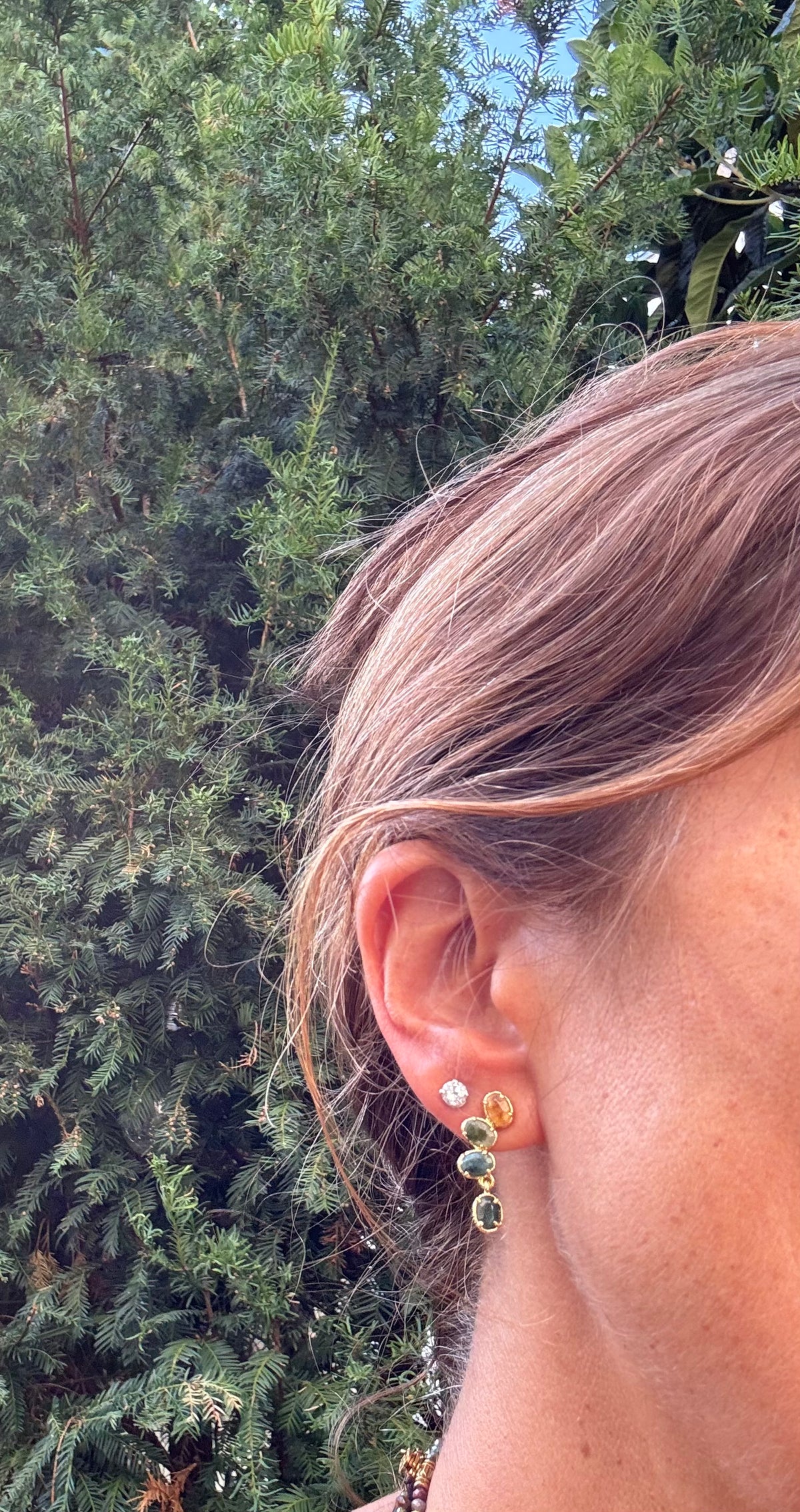 Boucles d’oreilles Habaha long 2,5cm