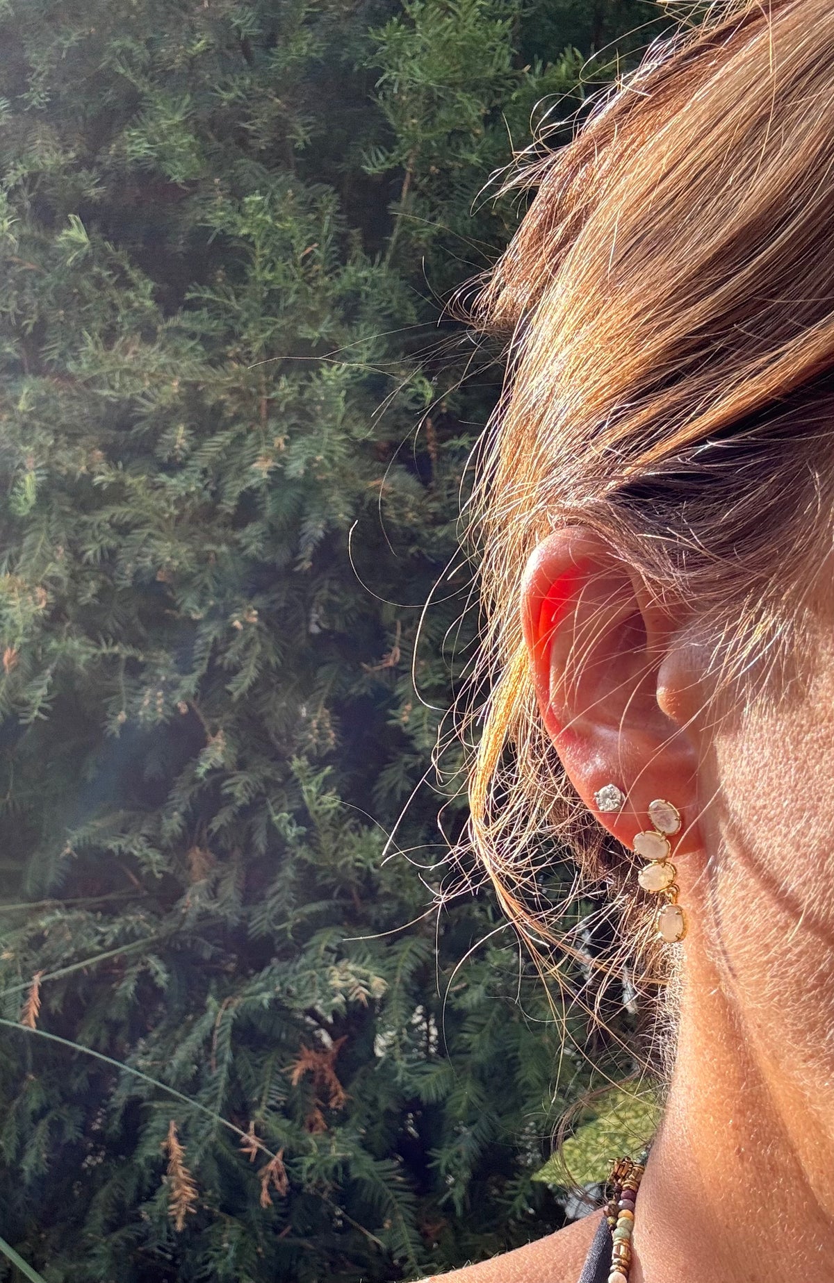 Boucles d oreilles Habaha long 2,5cm