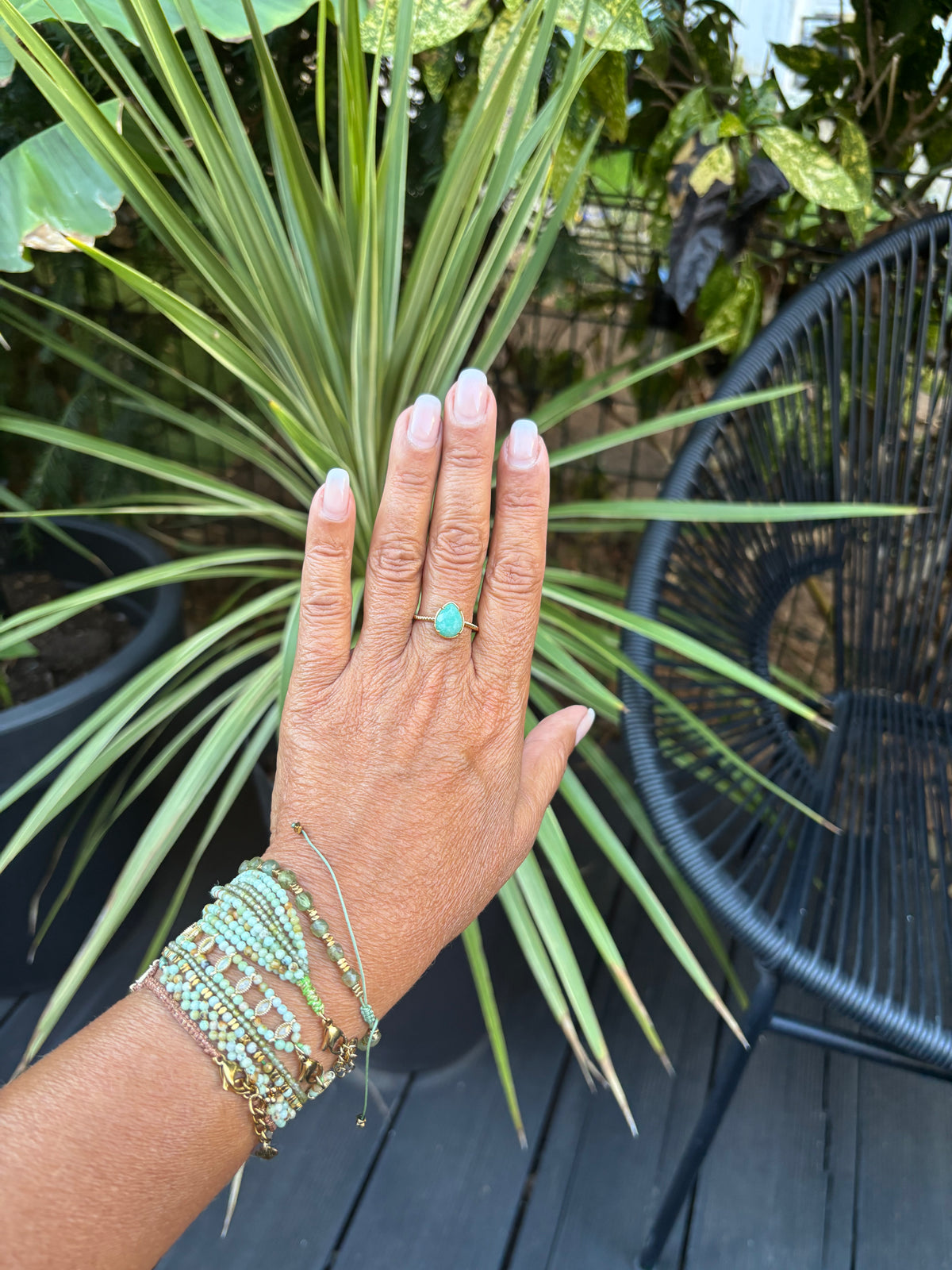 Bague goutte Habaha ajustable