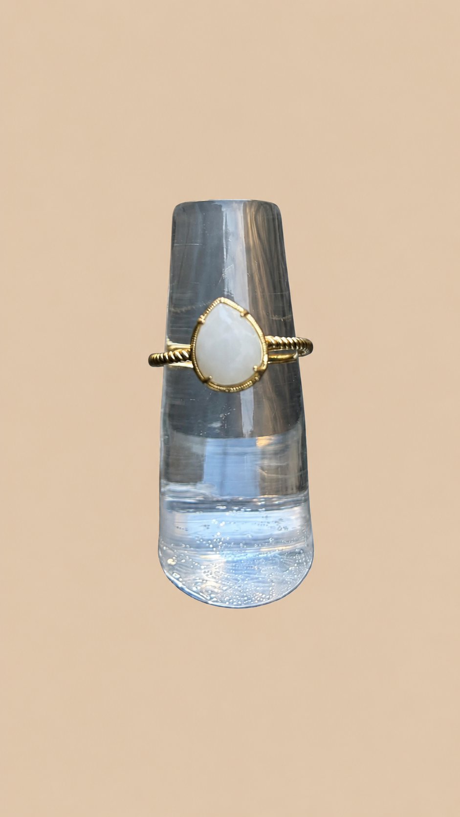 Bague goutte Habaha ajustable