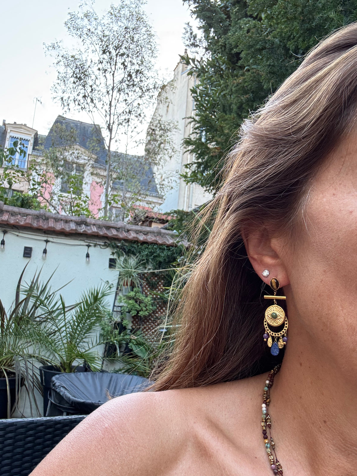 Boucles d’oreilles Habaha long5,5cm