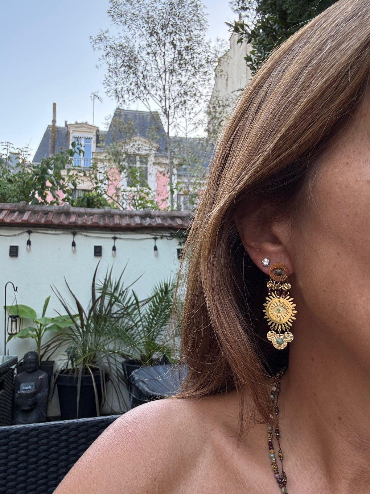 Boucles d’oreilles Habaha long5,5cm