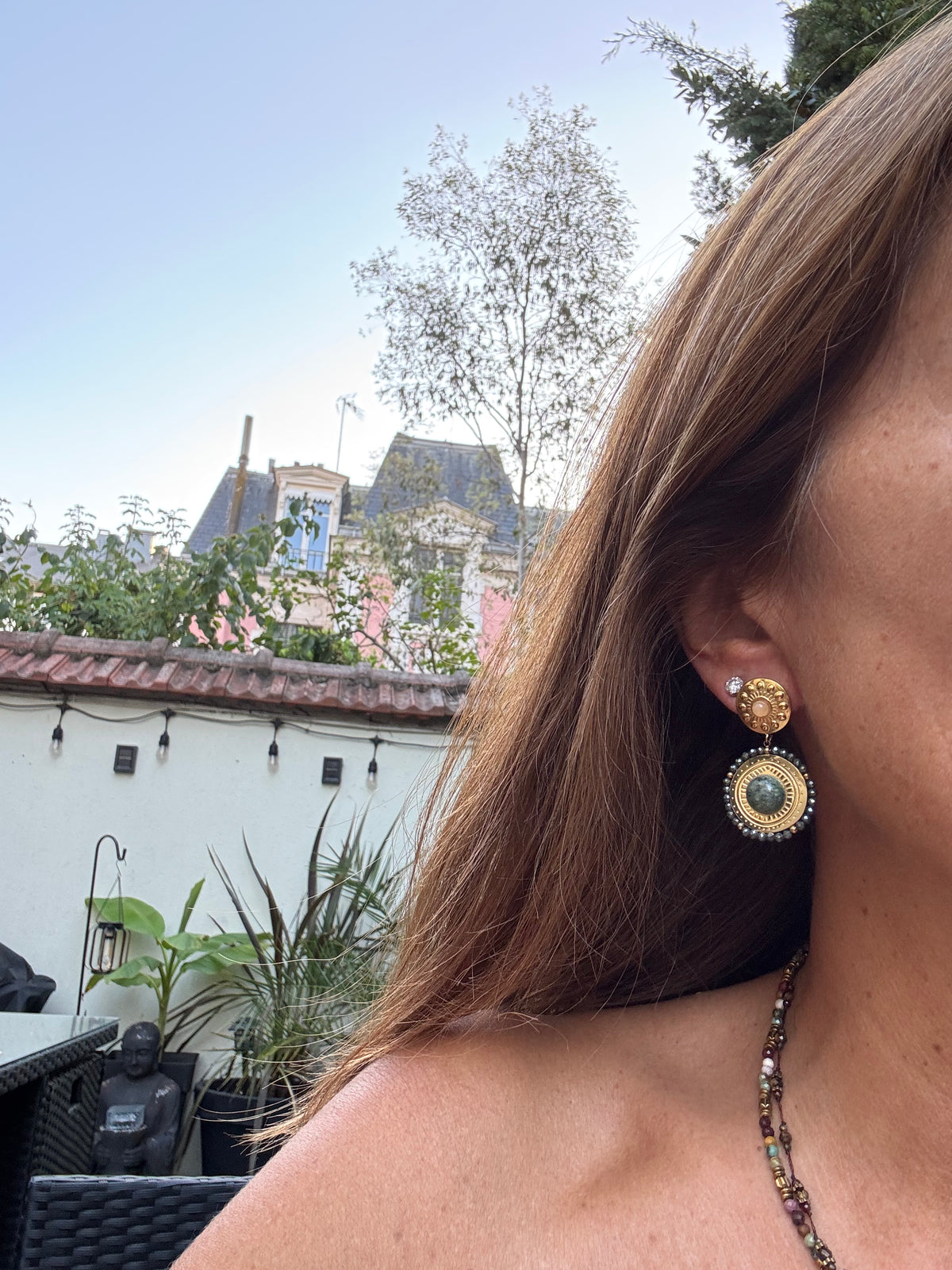 Boucles d’oreilles Habaha long 4,5cm