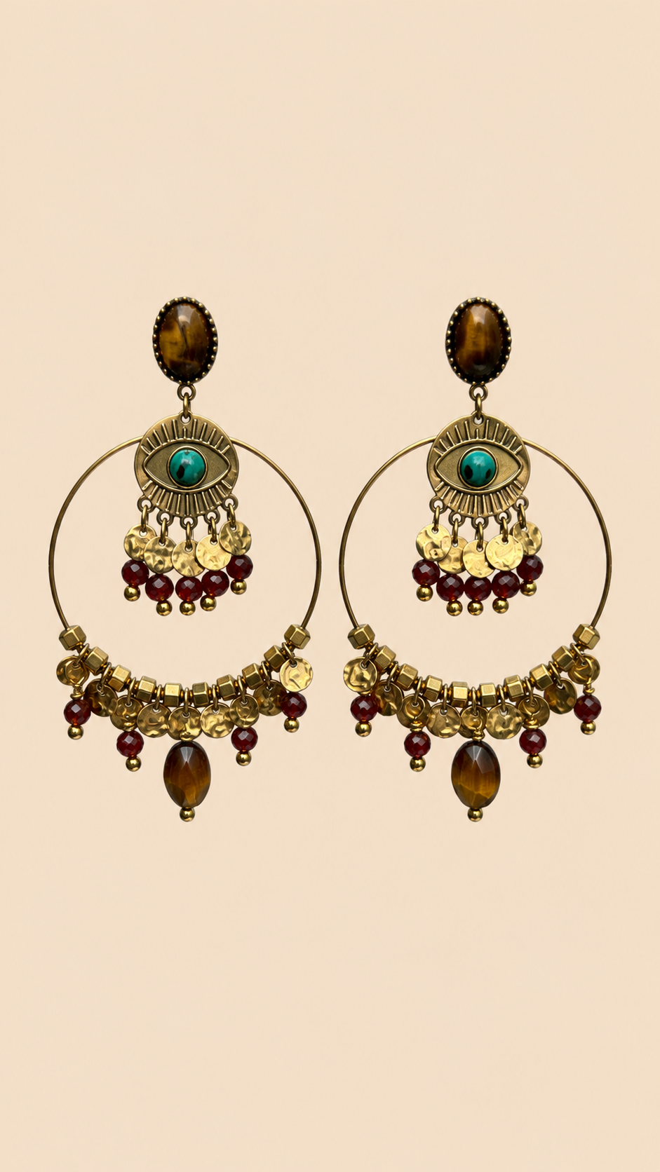 Boucles d’oreilles Habaha long 6 cm