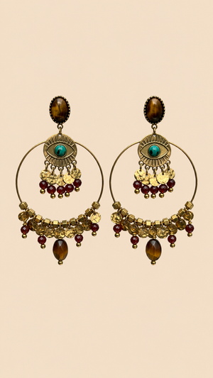 Boucles d’oreilles Habaha long 6 cm