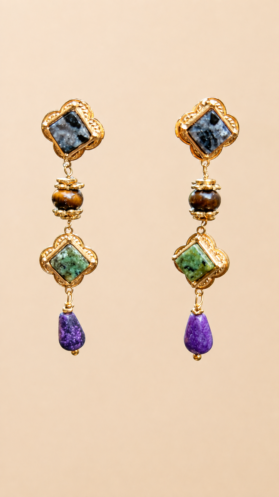 Boucles d’oreilles Habaha long 5cm