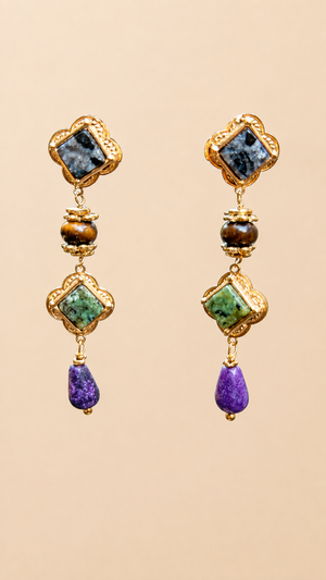 Boucles d’oreilles Habaha long 5cm