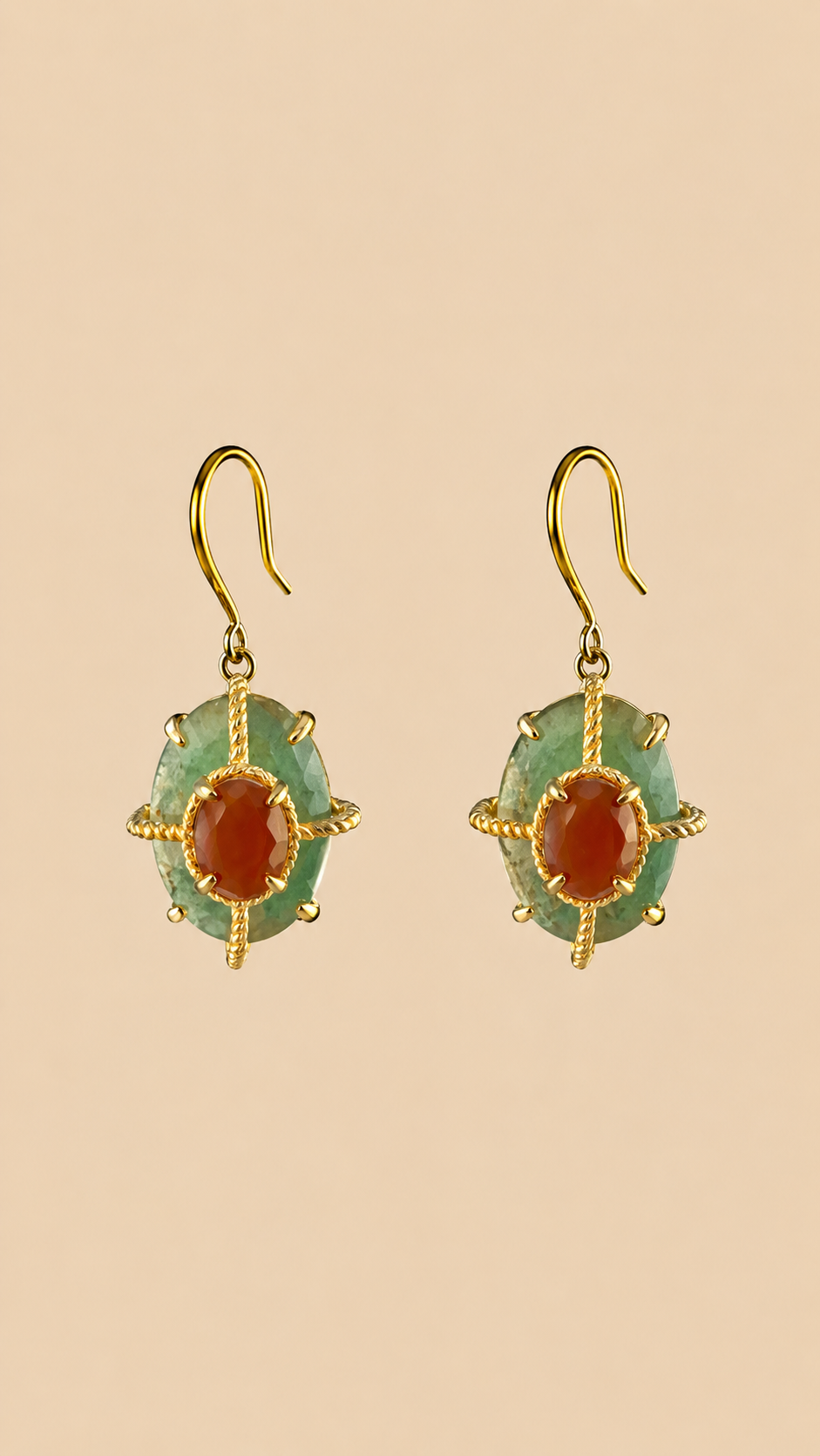 Boucles d’oreilles Habaha long 3,5cm