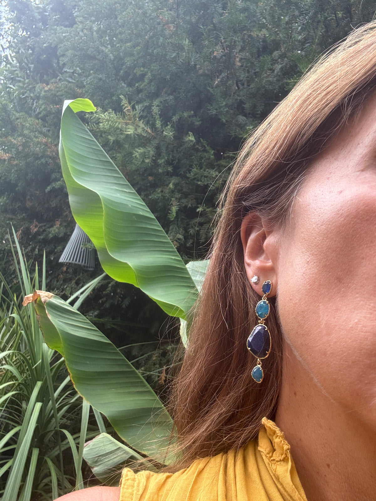 Boucles d’oreilles Habaha long 6cm