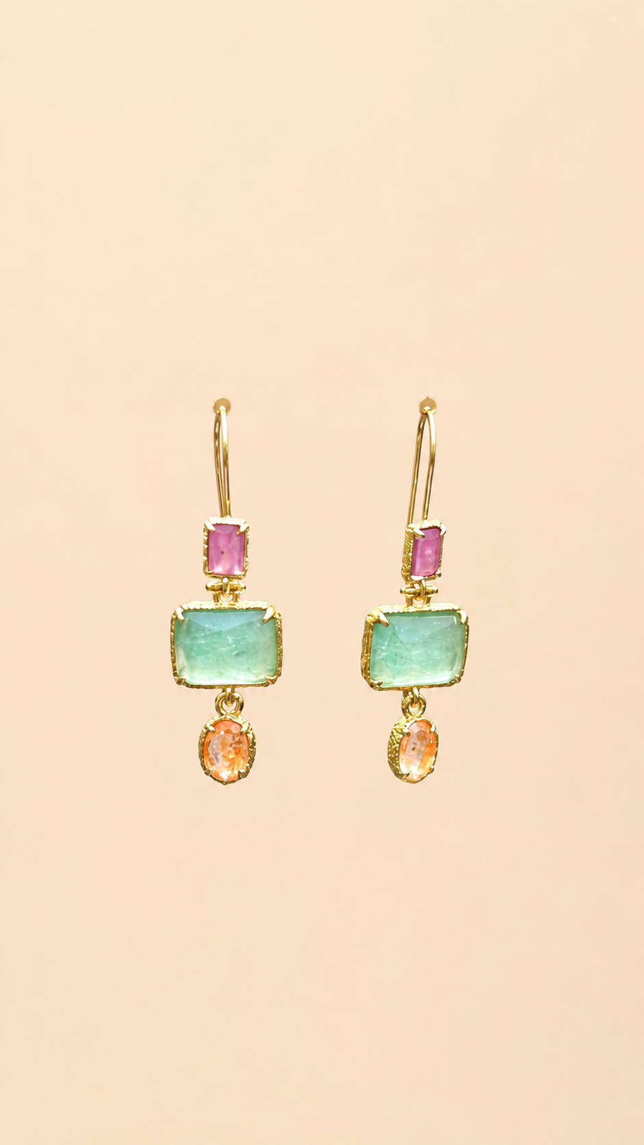 Boucles d’oreilles Habaha long 3,5cm