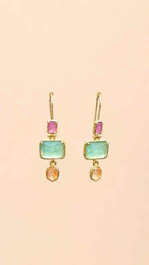Boucles d’oreilles Habaha long 3,5cm