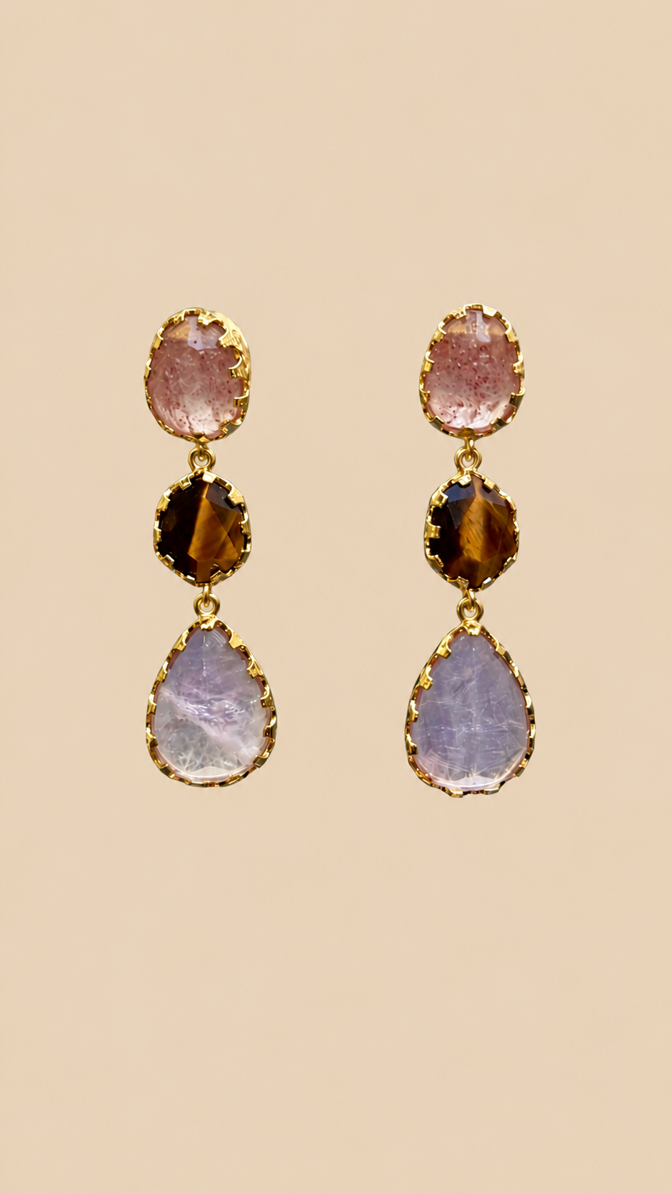 Boucles d’oreilles Habaha long 4,8cm